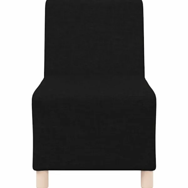 vidaXL Fåtöljer>Soffstol utan armstöd svart 55 cm tyg