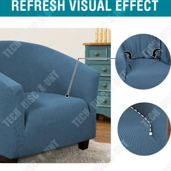 TECH DISCOUNT Fåtöljer>Sofföverdrag - TD® - Utsträckbar - färg - Modern stil - Inuti