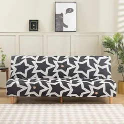 Soffor>Sofföverdrag Armlöst för Bäddsoffa Utan Armstöd, 190-210 cm
