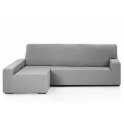 HOSTELINE Soffor>Sofföverdrag för hörnsoffa - - Kort Vänster - Cameron - Grå - 48x29x14 cm - Flerfärgad - En storlek
