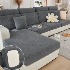 Soffor>Sofföverdrag för sittdynor, stretchigt sofföverdrag, 1-sits, L-formad schäslongmöbelskydd
