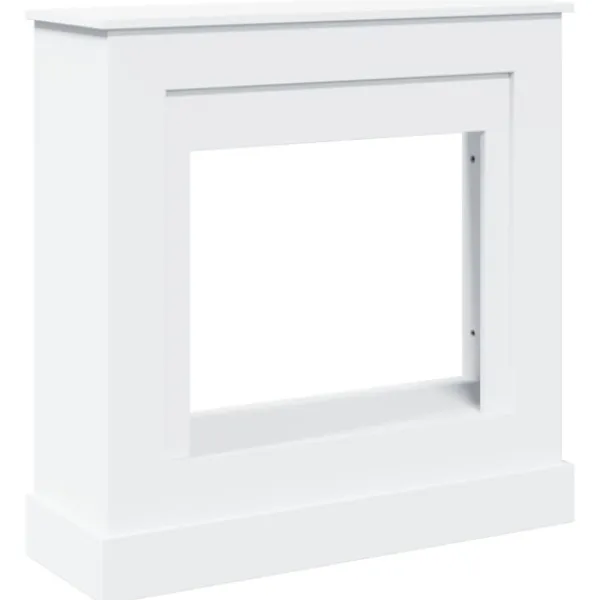 vidaXL Småbord>Spiselkrans vit 90x30x90 cm konstruerat trä