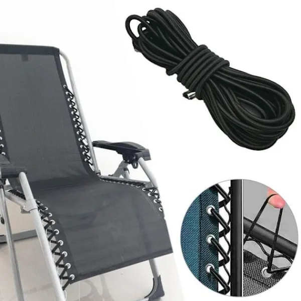 Stolar>8st Hopfällbara Stol Solstol Tillbehör Elastiskt Fäste Bungee