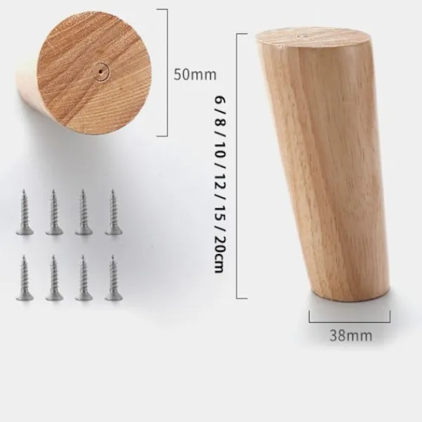 Soffbord>4st Träben Bordsben 8CM 8cm