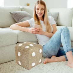 Sittpuffar>Söt tärningsdocka leksakspresent Alla hjärtans dag present Jul Soffa Stol Kawaii Leksak Mjuk Födelsedag Barn Och Vuxna