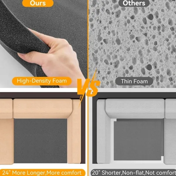 unbranded Soffor>Stadig Skum Soffkudde Förstärkningsinsats Ergonomiska Böjda Designer