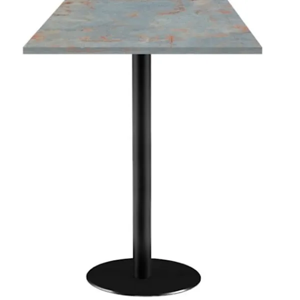 Matbord>Ståbord 60 x 60 cm - rostgrå Rom modell