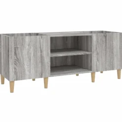 vidaXL Tv-Bänkar>Stereobänk grå sonoma 121x38x48 cm konstruerat trä