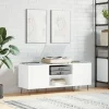 vidaXL Tv-Bänkar>Stereobänk vit 121x38x48 cm konstruerat trä