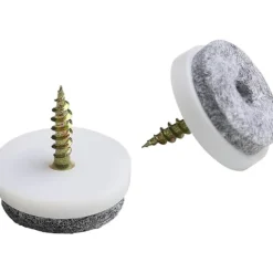 Stolar>Stolpartiklar för Filtglidskruvar - 20-pack | Runda, 20 mm | Premium Golvskydd för Stolar och Möbler