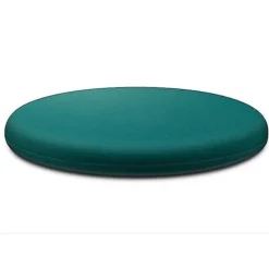 Sittpuffar>Stolsdyna, Rund Sittdyna i Memory Foam Ländryggsstöd för Stol-eyzi (M, Mörkgrön)