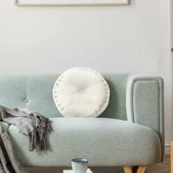 Sittpuffar>Stolsdynor, Sittdynor för Hemmakontor Trädgård Kök och Vardagsrumsdekoration 40cm (Vit)