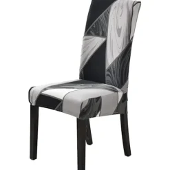 Stolar>Stolskydd Set om 4 Stretch Moderna Stolsöverdrag (4 st, geometri)