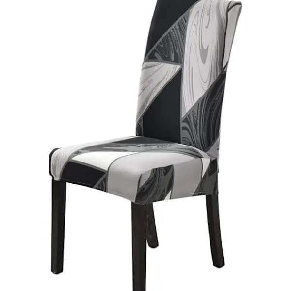 Stolar>Stolskydd Set om 4 Stretch Moderna Stolsöverdrag (4 st, geometri)