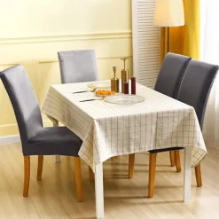 Stolar>Stolsöverdrag för matstolar, hög stretch sammet matstolsskydd, set om 4, mörkgrå stolsöverdrag för kök, hotell, bröllop, fest, 4 st