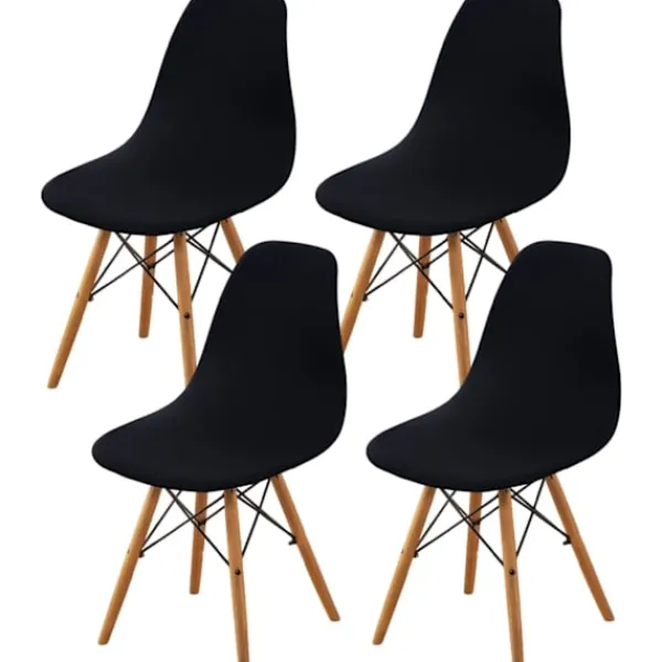 Stolar>Stolsöverdrag i modern stil från mitten av århundradet, skalstolsöverdrag, loungefåtöljöverdrag utan armstöd, stretchiga överdrag för kök, kontor, matsal och vardagsrum | Fyndiq