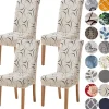 Stolar>Stolsöverdrag, 4-pack, Stretchbara, Avtagbara, Tvättsbara, Korta, Skydd för Matstolsdynor, för Hotell, Matrum, Ceremonier