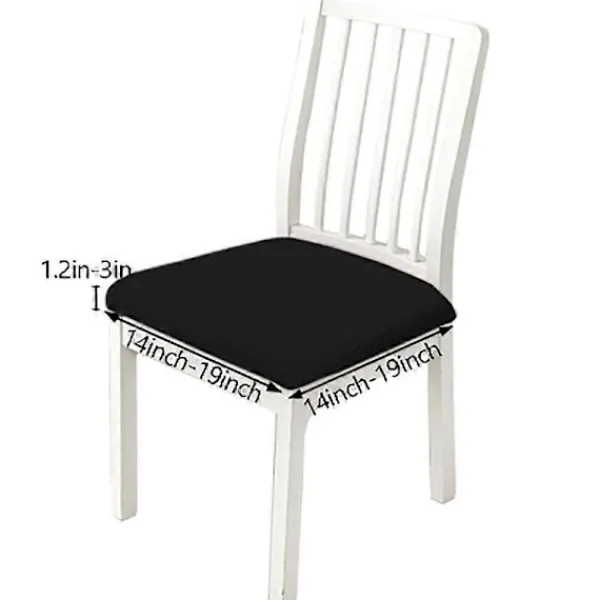 Stolar>Stolsöverdrag Set om 2, Stretch Stolsöverdrag för Matstolar Marinblå 35-48 cm