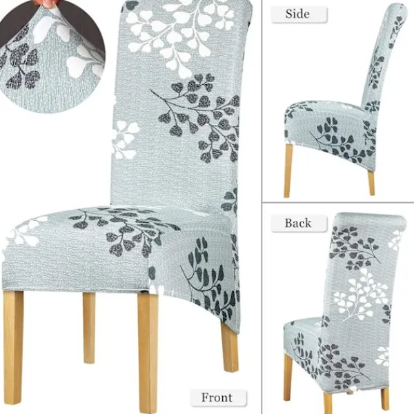 Stolar>Stolöverdrag XL Storlek Hög Rygg Stolskydd Stretch Tryck Stolskydd 6-pack
