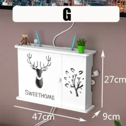 Hyllor>Stor trådlös Wifi Router Hylla Förvaringsboxar Cable Power Plus G