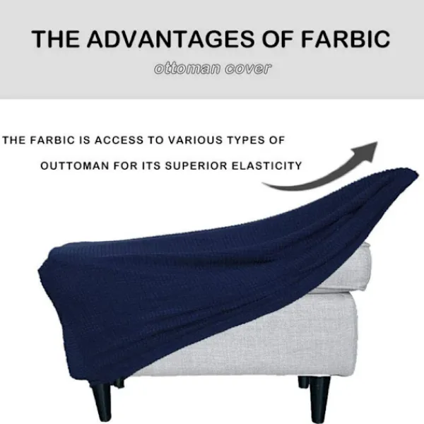 Sittpuffar>Stretch Ottoman Cover Puff Cover Puff Protector Puff Förvaring