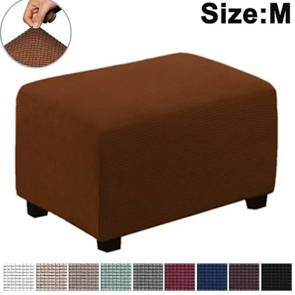 Sittpuffar>Stretch Ottoman Överdrag Fotstöd Pall Överdrag Puff Skydd