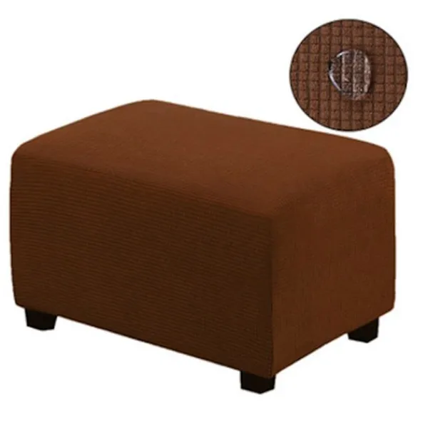 Sittpuffar>Stretch Ottoman Överdrag Fotstöd Pall Överdrag Puff Skydd