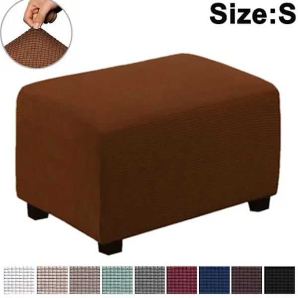 Sittpuffar>Stretch Ottomanöverdrag Ottoman Slipcover Ottoman Skydd