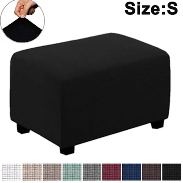 Sittpuffar>Stretch Ottomanöverdrag Ottoman Slipcover Ottoman Skydd