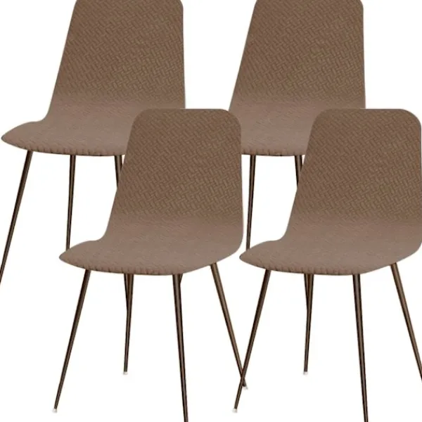 Stolar>Stretch Skandinaviska Stolsöverdrag Set om 4 Moderna Matstolar
