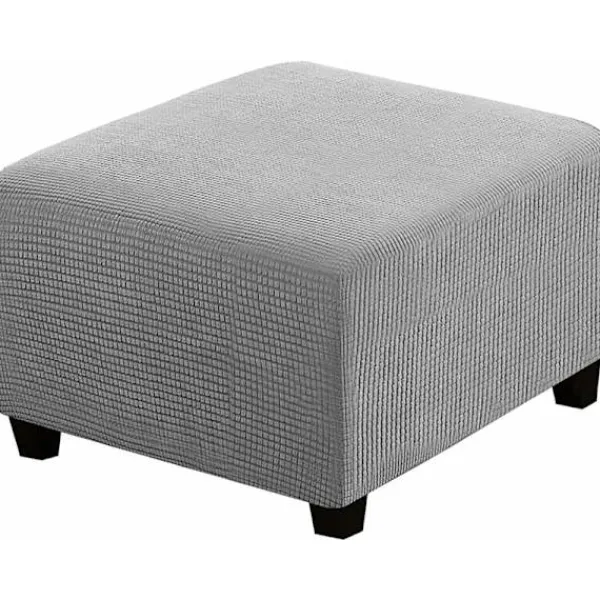 Sittpuffar>Stretch Slipcovers, Square Spandex Fabric Slipcovers för förvaring