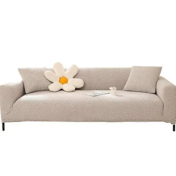Soffor>Stretch Sofföverdrag Jacquard Design Sofföverdrag Halkfritt Universal Sofföverdrag Möbelskydd för 3-sitssoffa -gul-3 sits 190-230cm