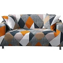 TrueNorth Soffor>Stretch Sofföverdrag Monterat Möbelöverdrag Tryckt Sofföverdrag Trendigt Tyg Sofföverdrag 2-sits Soffa (Loveseat, Geometrisk)