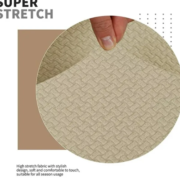 Fåtöljer>Super Stretch Fåtöljöverdrag med Vingar 1-Del Mjuk Spandex Jacquard Fåtöljöverdrag Vardagsrum Överdrag för Fåtöljer med Vingar med Skumstavar