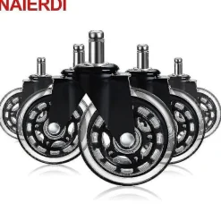 DAO Kontorsmöbler>Swivel Gummibjuls Kontorsstol Caster Hjul Ersättning 60kg Mjuk Säker Rollerblade Style Caster [db]