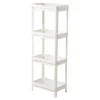 Hyllor>TG Smal Hylla - Badrum - Vit Plast - 100 x 36 x 23 cm Vit