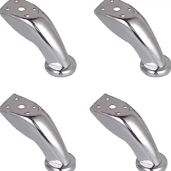 Stolar>Thick Stainless Steel Sofa Legs, 4 Pcs Furniture Legs, Chrome Legs, Furniture Wardrobe Bed Sofa Legs