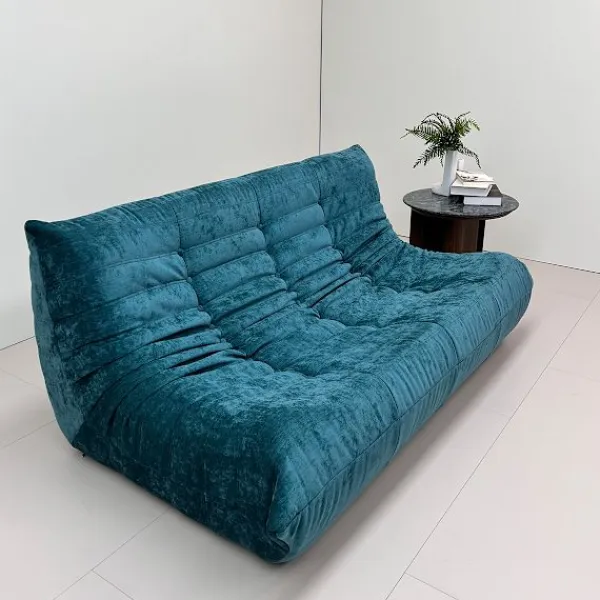 Soffor>Togo Tresitssoffa - Peacock Green - Klar att använda, ergonomisk komfort, dubbla lager skum, premium soft-touch tyg