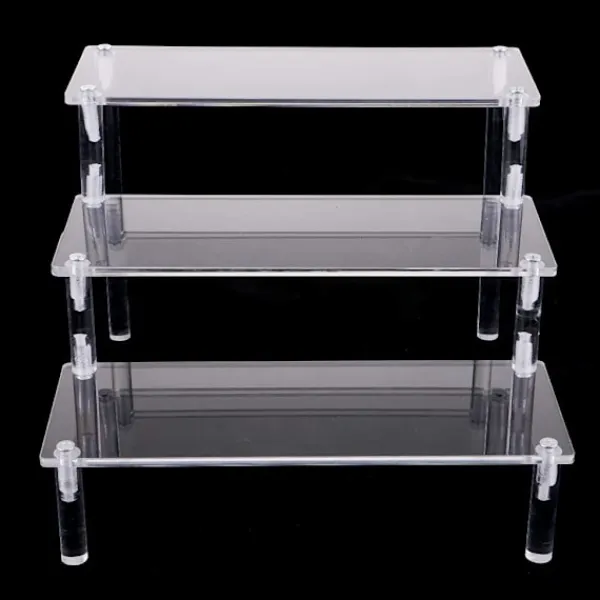 Hyllor>Transparent akrylhylla 3-stegs transparent trappa hylla