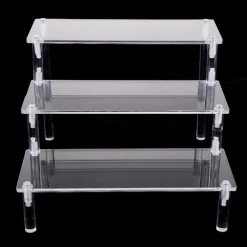 Hyllor>Transparent Akrylhylla 3-stegs Transparent Trapphylla