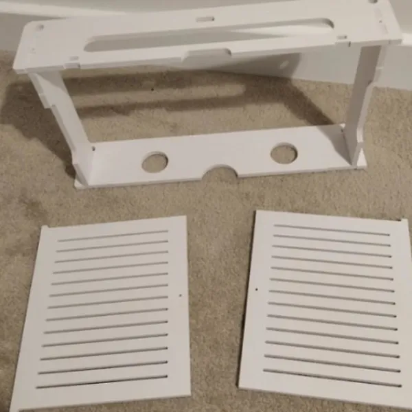 Skåp>Trådlös WiFi Router Box Trälåda Kabel Plus Trådfäste Väggmonterad Uttag Hylla L