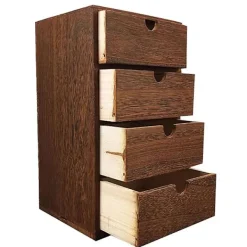 Kistor & Koffertar>Trälåda Förvaringsskåp Träbröst Med Lådor Smycken Kosmetik Organizer Kontorsförvaring Låda C