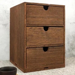 Kistor & Koffertar>Trälåda Förvaringsskåp Träbröst Med Lådor Smycken Kosmetik Organizer Kontorsförvaring Låda C