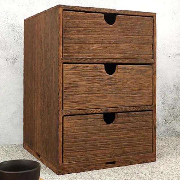 Kistor & Koffertar>Trälåda Förvaringsskåp Träbröst Med Lådor Smycken Kosmetik Organizer Kontorsförvaring Låda C
