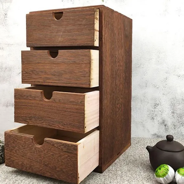 Kistor & Koffertar>Trälåda Förvaringsskåp Träbröst Med Lådor Smycken Kosmetik Organizer Kontorsförvaring Låda C