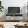 vidaXL Tv-Bänkar>Tv-bänk betonggrå 100x34,5x44,5 cm konstruerat trä