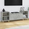vidaXL Tv-Bänkar>Tv-bänk betonggrå 160x35x55 cm konstruerat trä