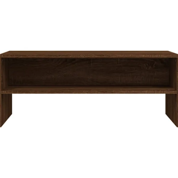 vidaXL Tv-Bänkar>Tv-bänk brun ek 100x40x40 cm konstruerat trä