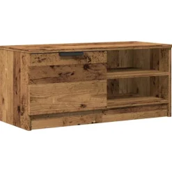vidaXL Tv-Bänkar>Tv-bänk gammalt trä 80x35x36,5 cm konstruerat trä