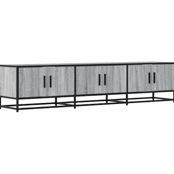 vidaXL Tv-Bänkar>Tv-bänk grå sonoma 180x35x41 cm konstruerat trä